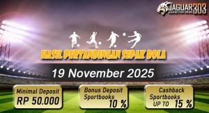 Hasil Pertandingan Sepak Bola 19 November 2025